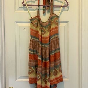 Anthropologie High Low Halter Dress xs